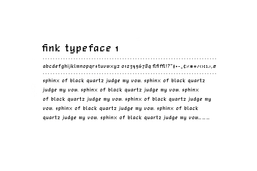 fink typeface I